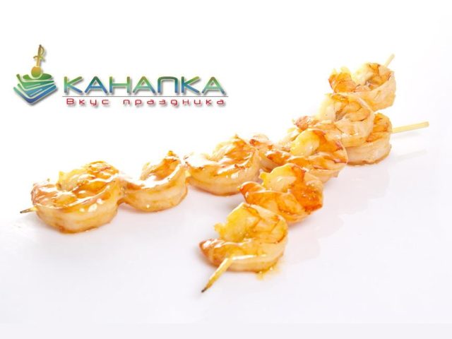 Шашлычок из креветок