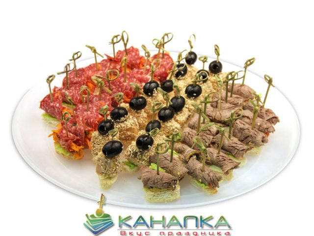 Заказать ассорти канапе